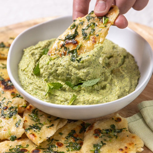 Green Pea and Mint Hummus
